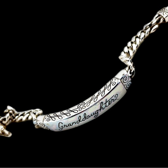 Brighton Granddaughter ID Bracelet.  Rare and Retired.  Silver plated ID - Picture 6 of 6